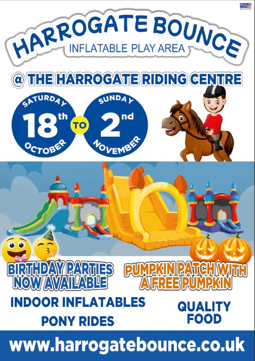 Harrogate Bounce Facebook ad: Indoor Inflatables|Harrogate Bounc
