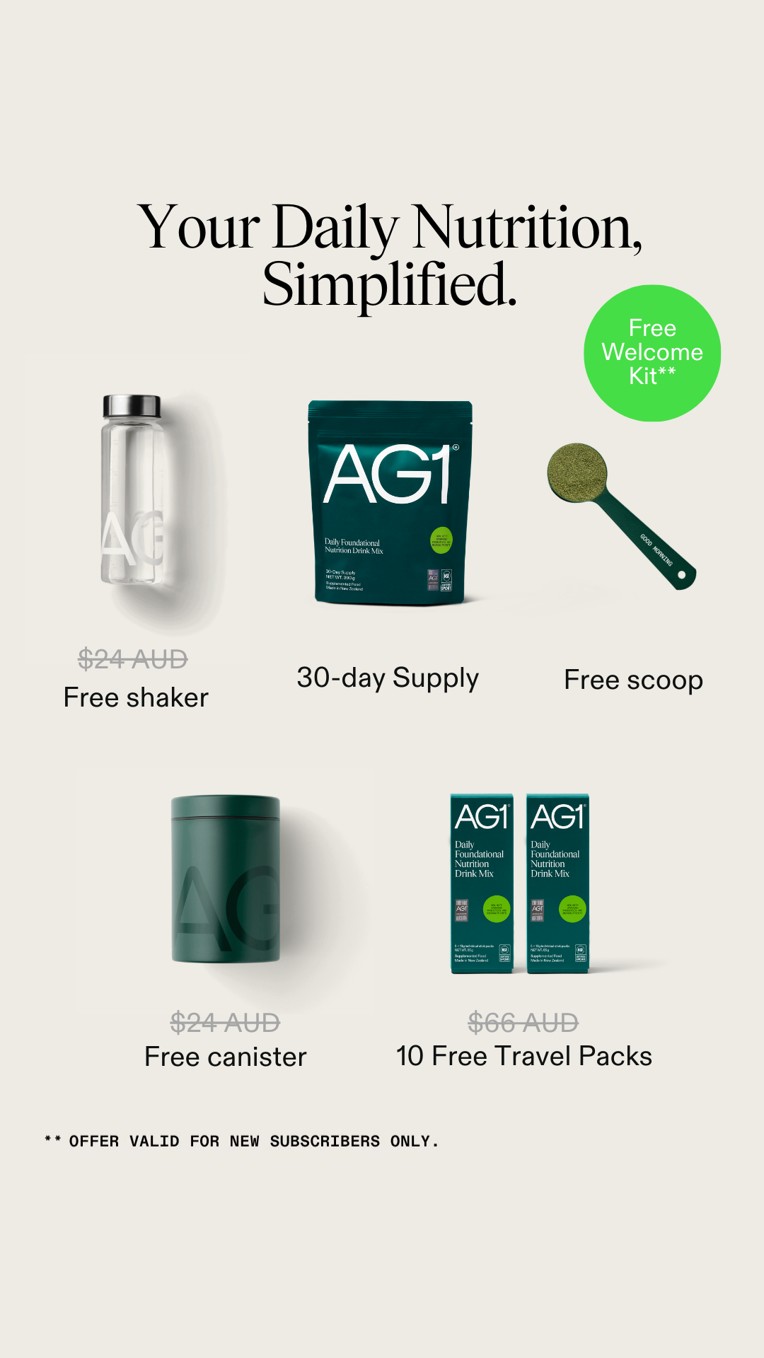 AG1 by Athletic Greens Facebook ad