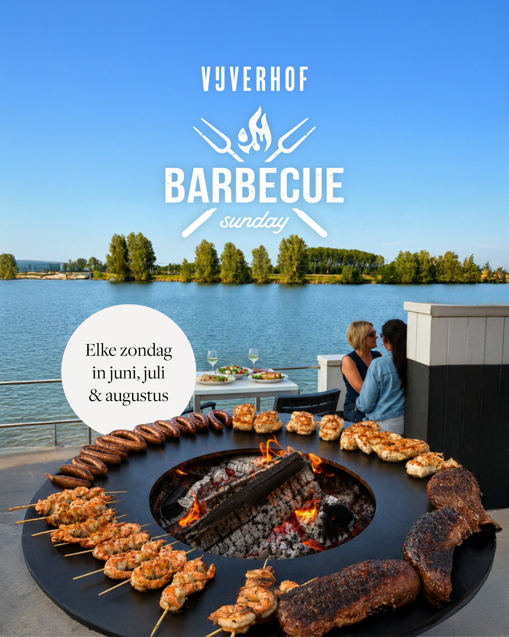 Vijverhof Facebook ad: BBQ Sunday bij Vijverhof