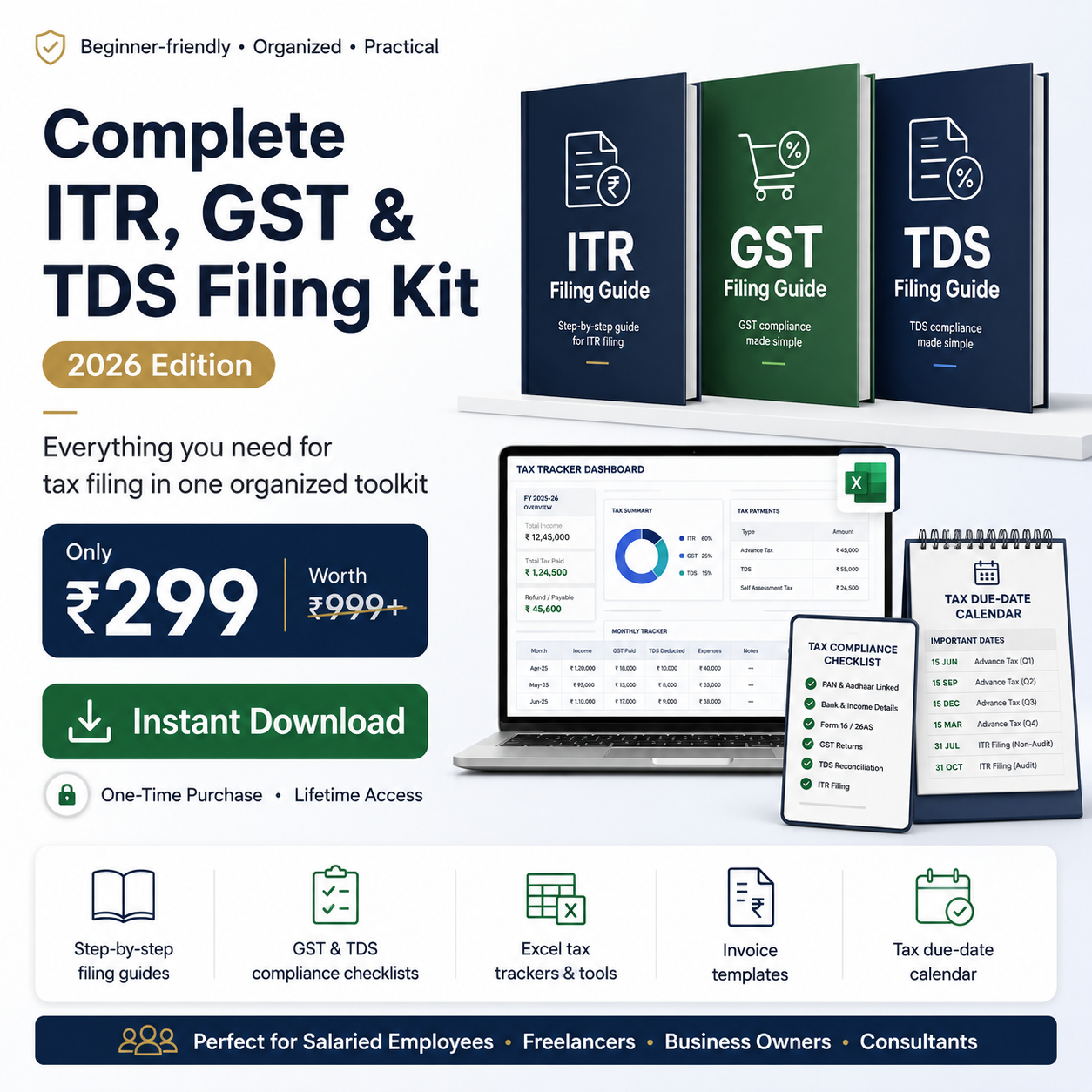 Swarn Facebook ad: Stop Searching. Get the Complete Tax Kit for ₹299