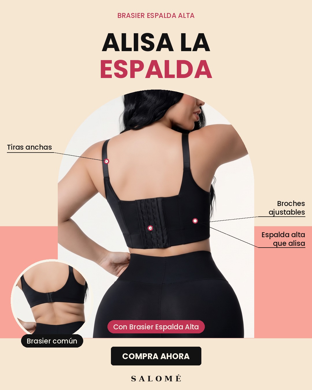 Fajas Salome La Original Facebook ad: No es la blusa, es el brasier