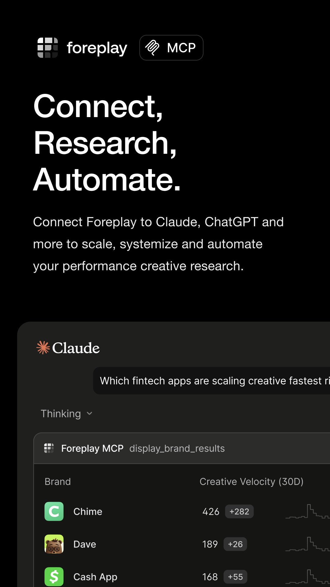 foreplay.co Facebook ad: Give your AI your entire ad stack