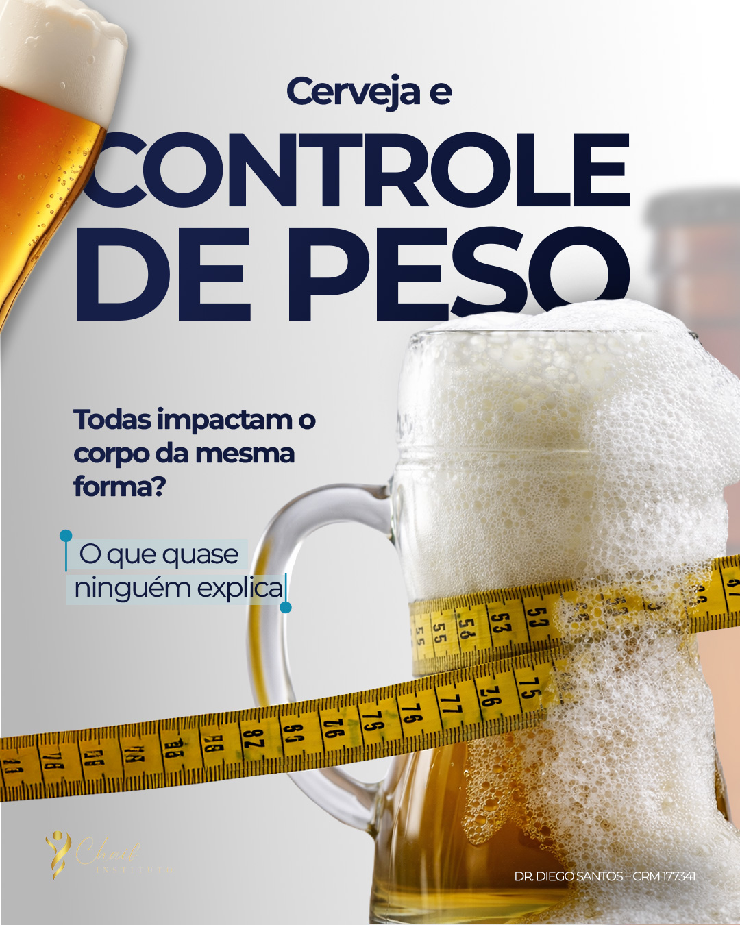 Dr. Diego Santos Facebook ad: Cerveja e controle do peso: é possível equilibrar?
