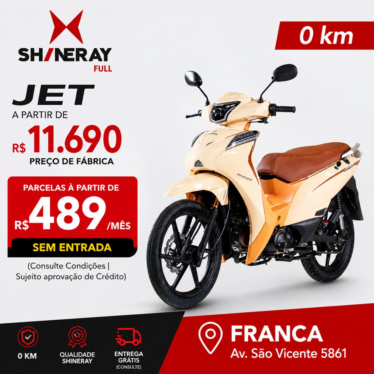 Shineray Full Facebook ad: Sua Shineray 0 km pode estar mais perto…