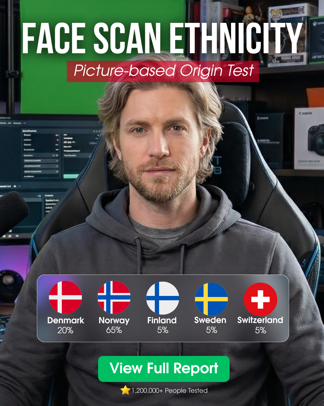 FoodZee Space Facebook ad: Check your AI Ethnicity