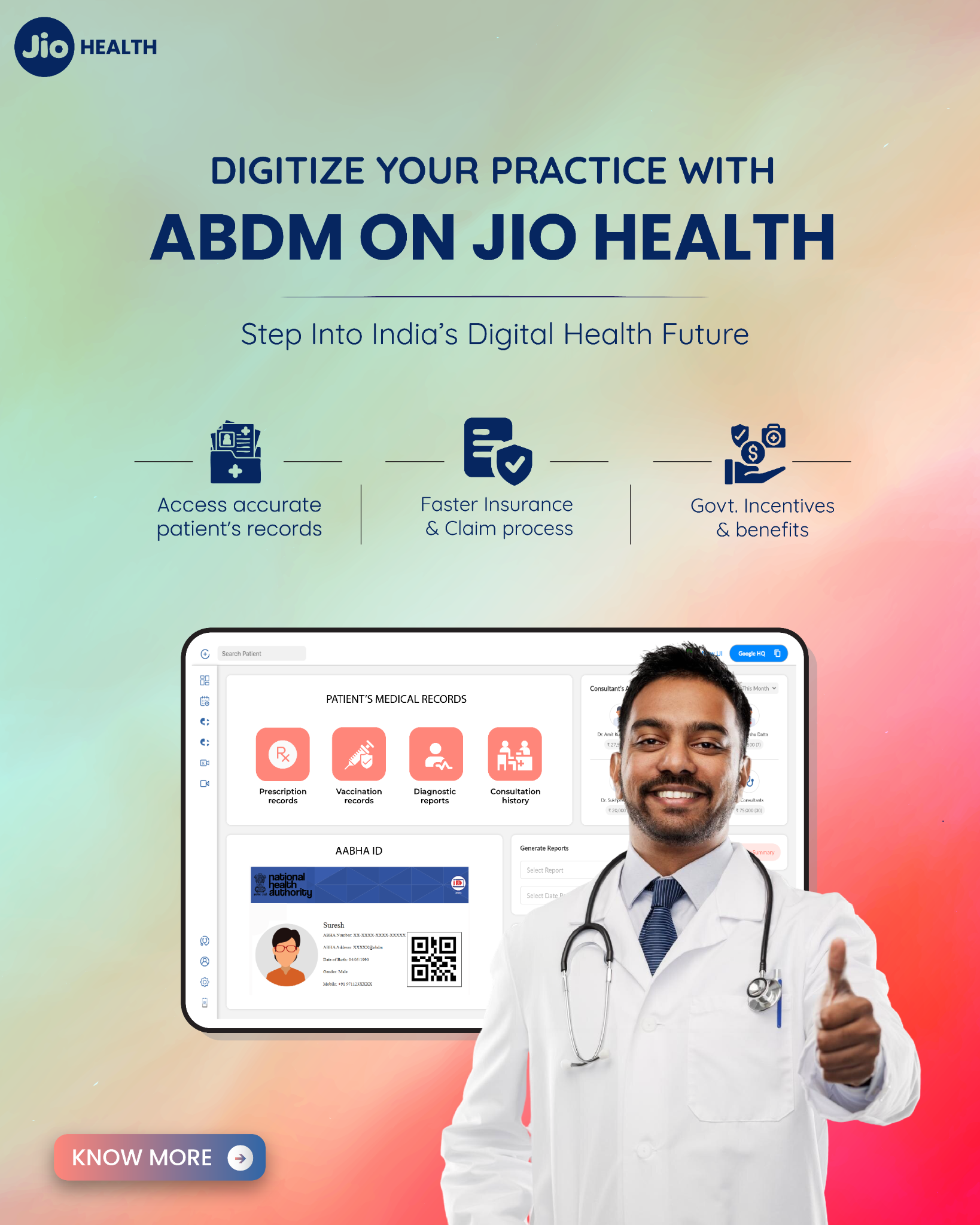 Jio Health - Clinic Management Software Facebook ad