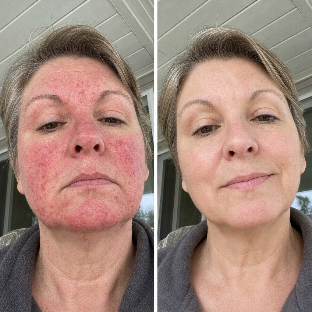 Rosacea Reset Facebook ad: Rosacea Isn't Skin Deep
