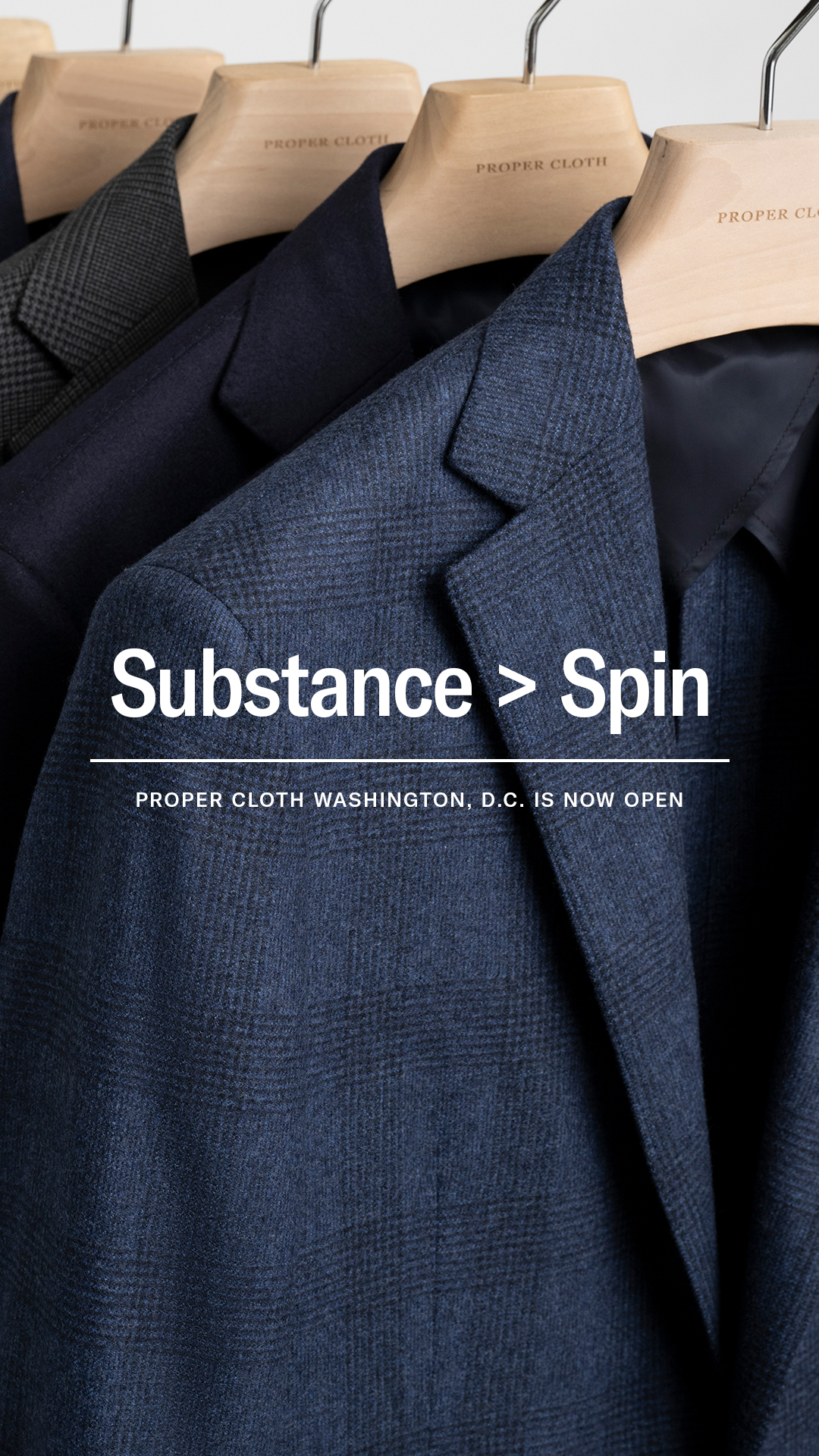 Proper Cloth Facebook ad