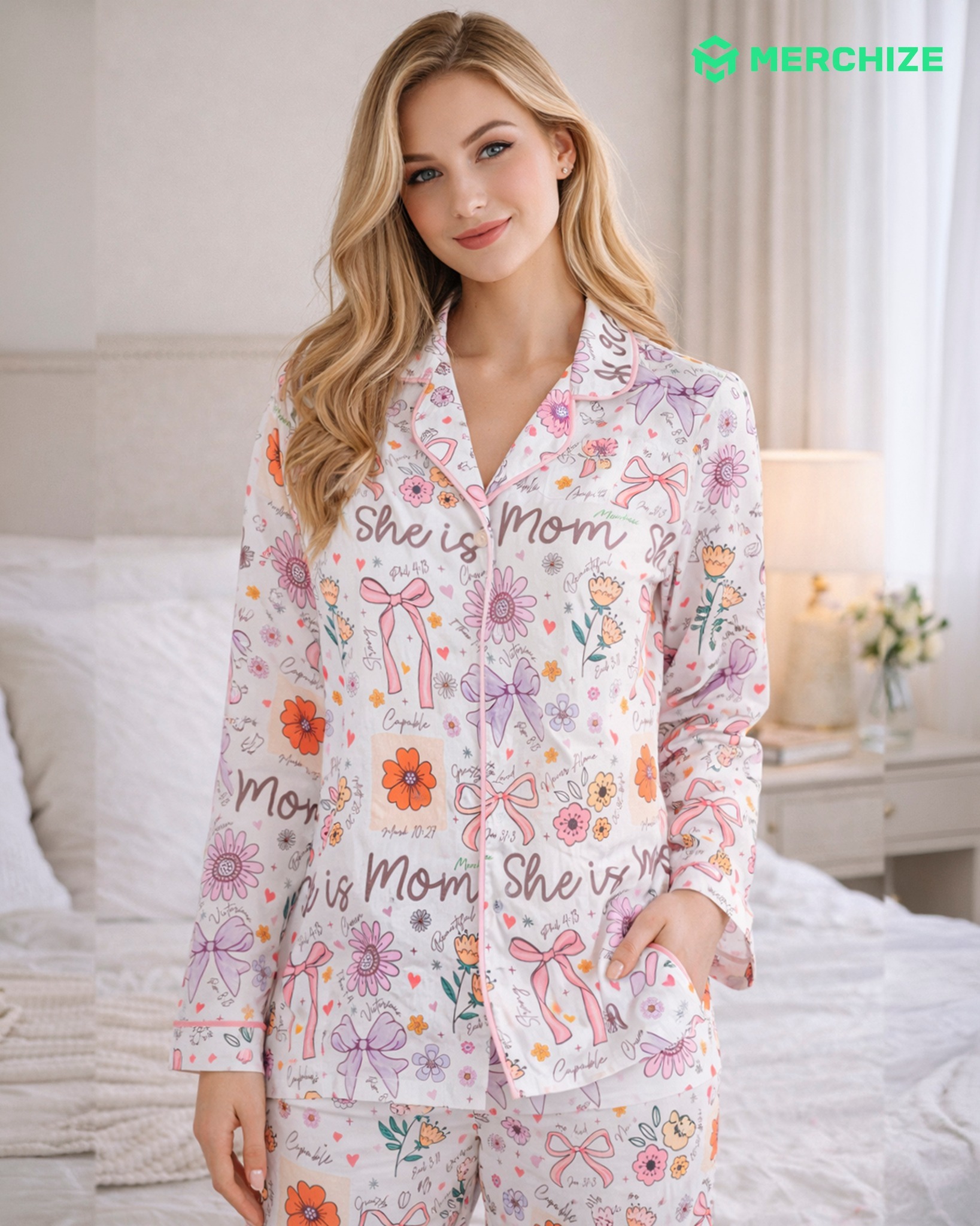 Merchize - POD Fulfillment Facebook ad: [SPM] AOP Satin Pajama Từ Merchize Nay Đã…