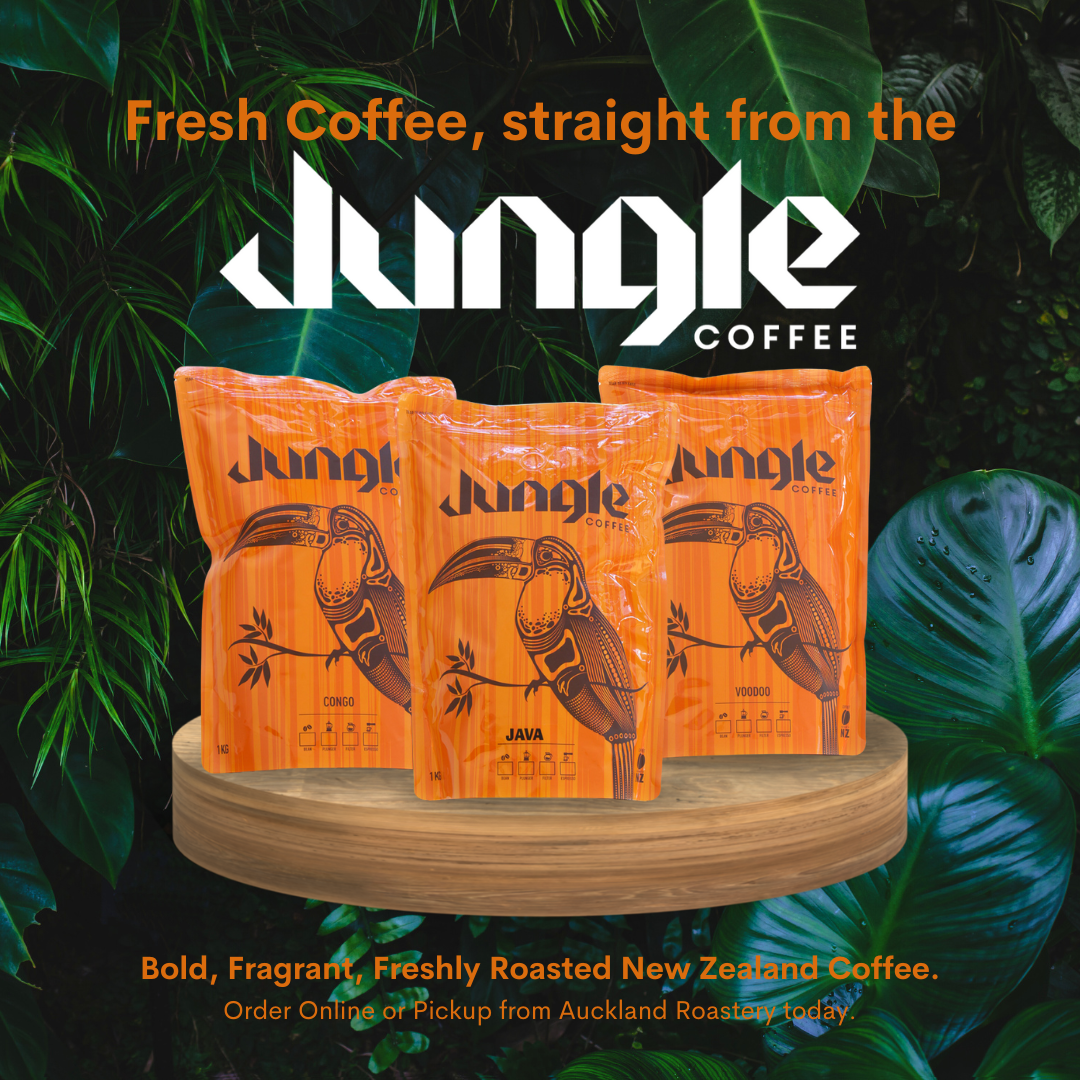 Jungle Coffee NZ Facebook ad from Apr 15, 2025