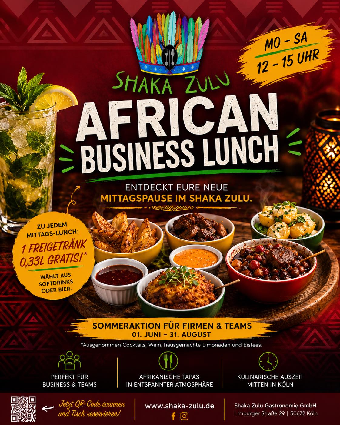 Shaka Zulu Restaurant Facebook ad