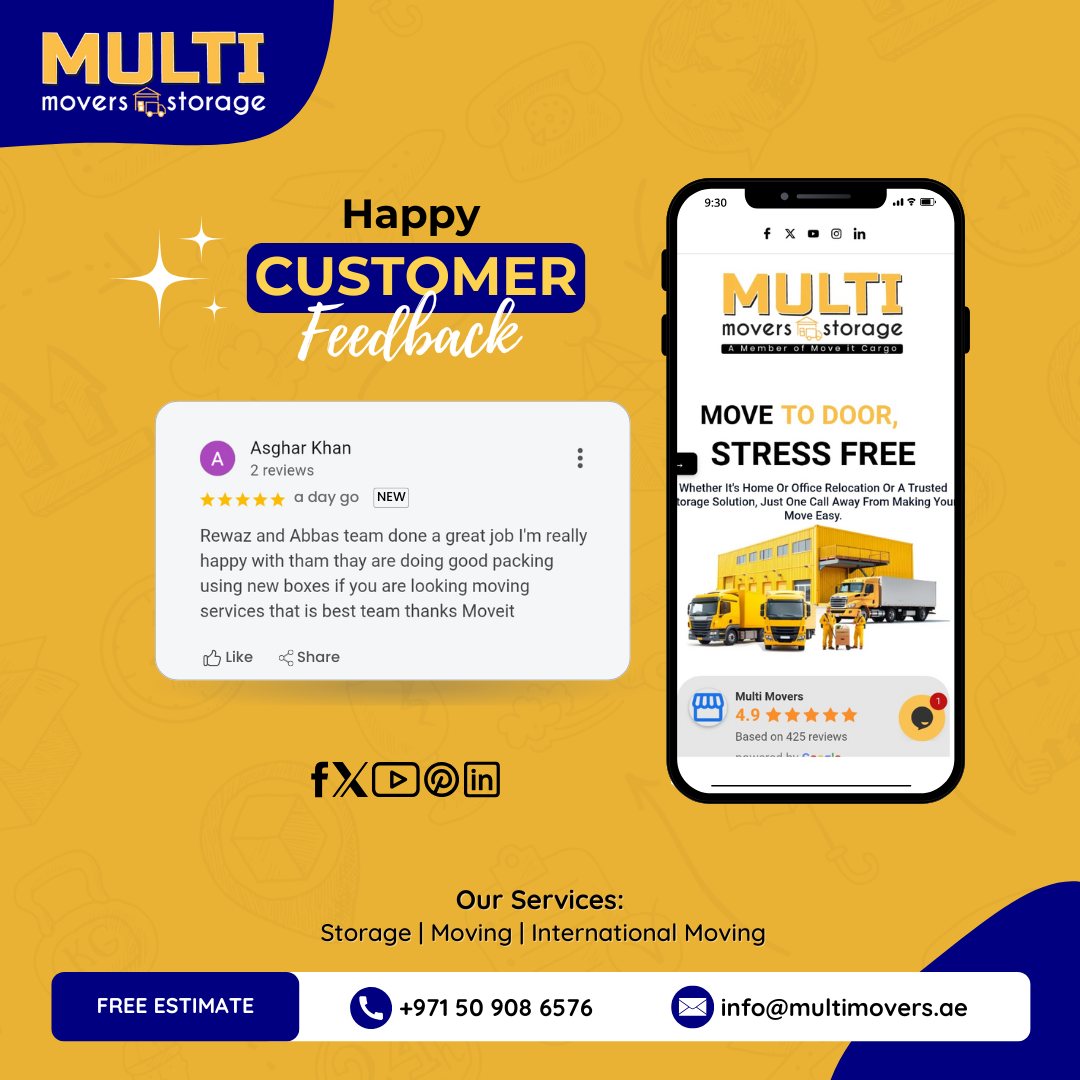 Multi Movers & Storage Facebook ad
