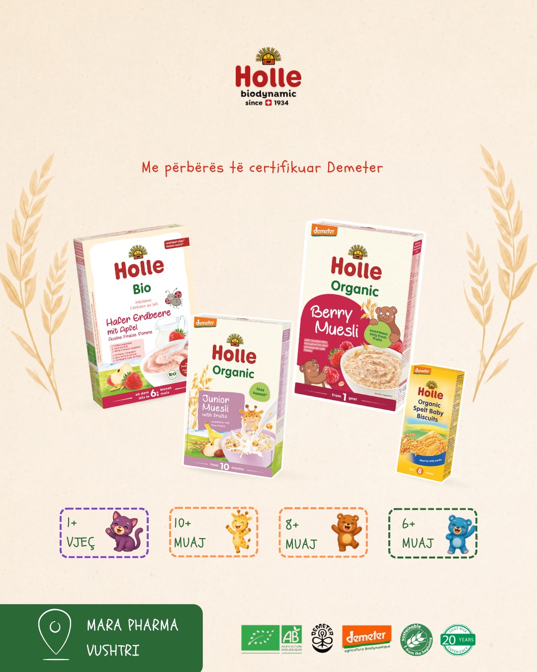 Holle Baby Kosova Facebook ad: Zbuloni gamën e produkteve Holle Organic, të përgatitura…
