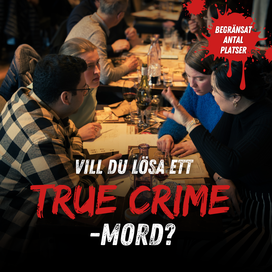 Mystery Games Facebook ad: Middag & Mordgåta