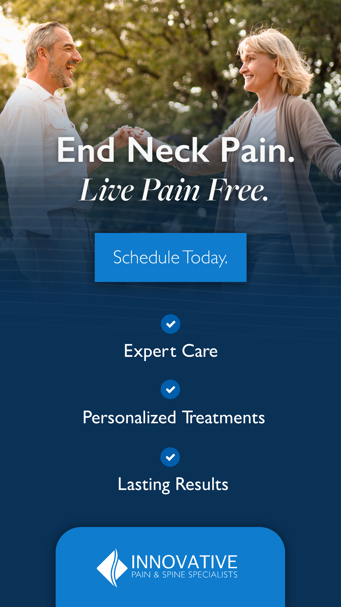Innovative Pain & Spine Specialists Facebook ad from Aug 15, 2025