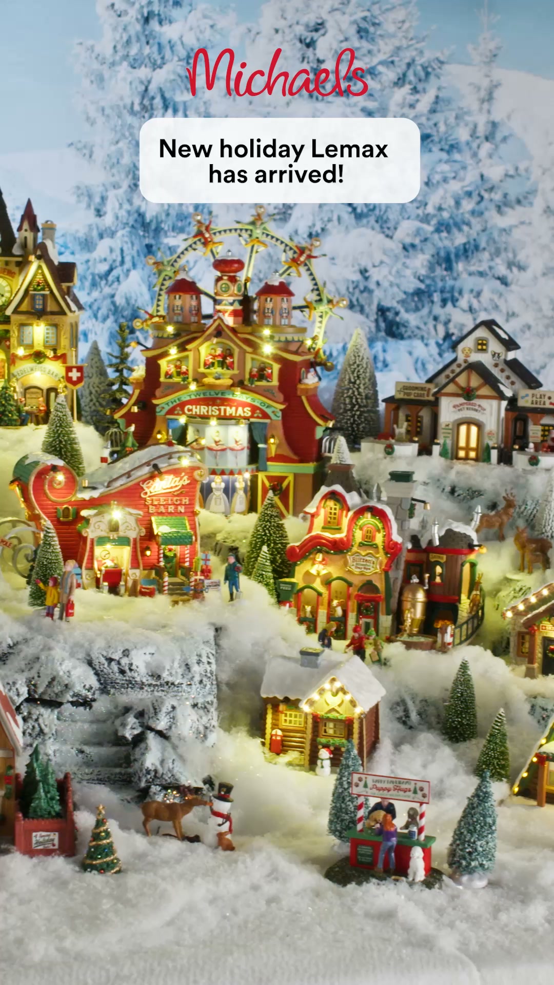 Michaels Stores Facebook ad: New holiday Lemax is here!