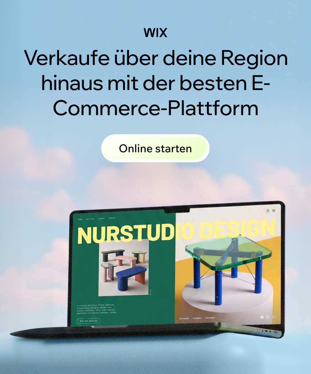 Wix Facebook ad
