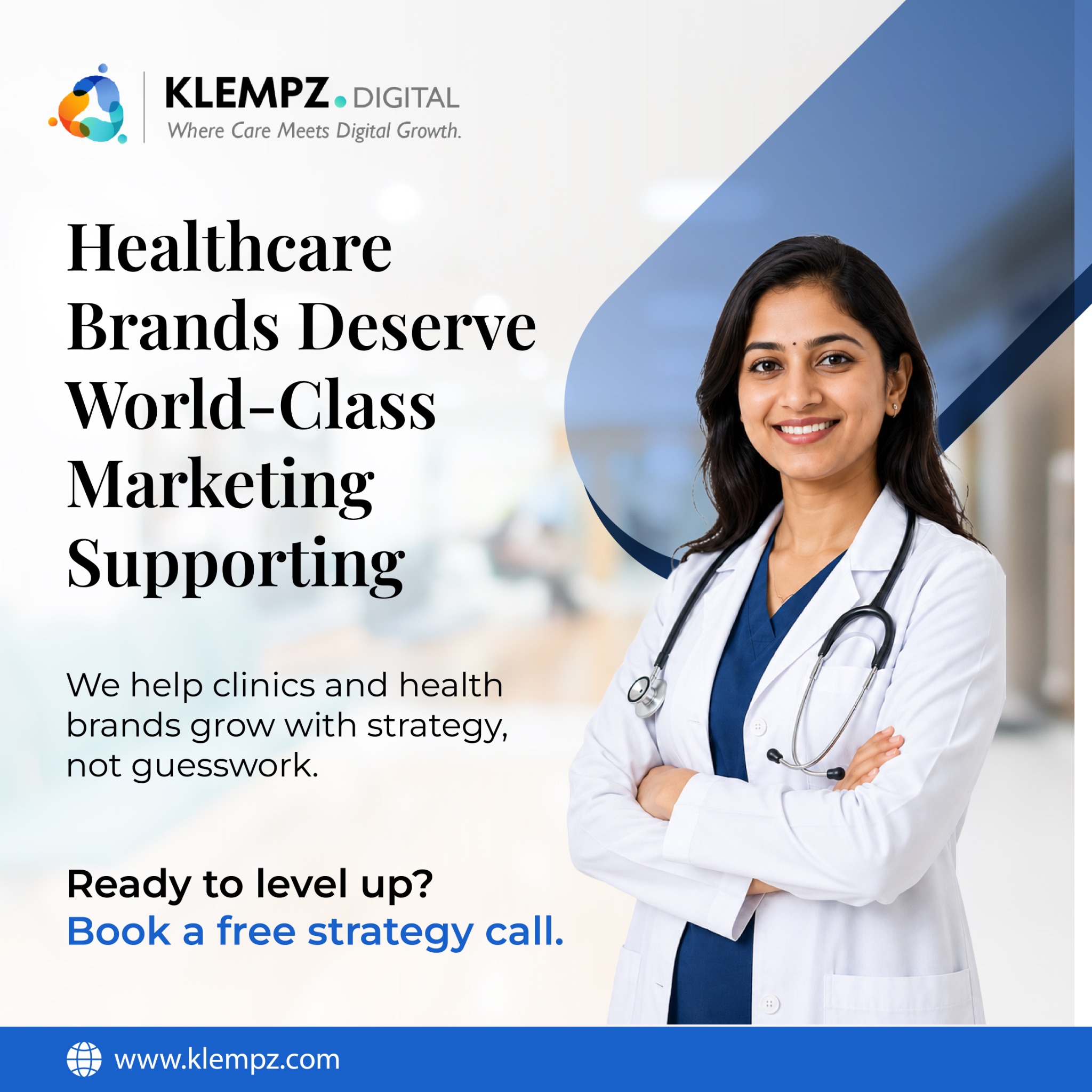 Klempz - Health & Wellness Marketing Facebook ad: Get More Patients for Your Clinic