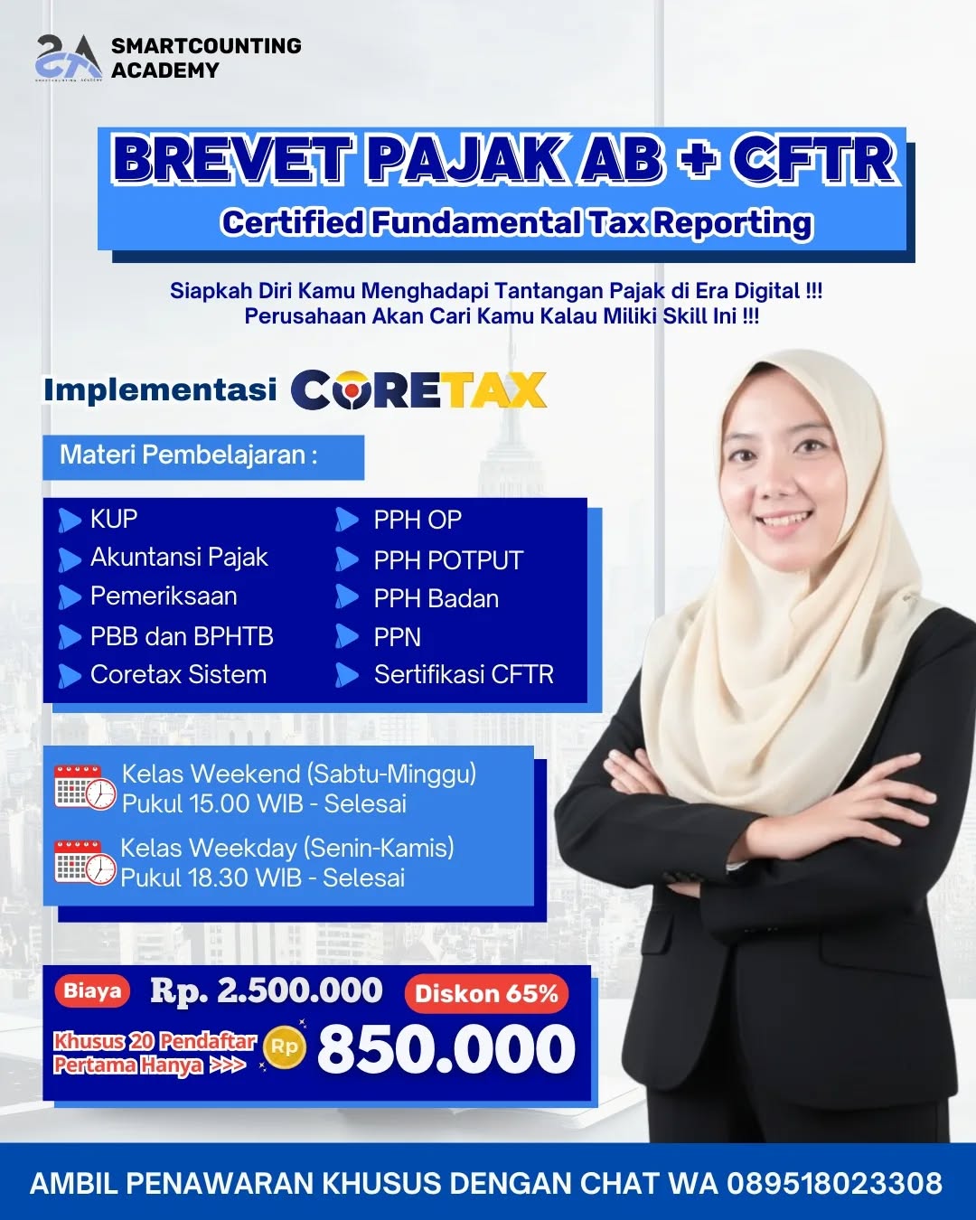 Smartcounting Academy ID Facebook ad: Dapatkan diskon up to 60% untuk 20 pendaftar pertama!