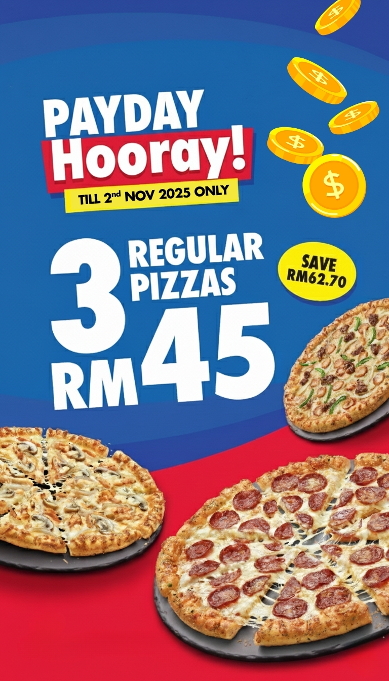 Domino's Pizza Malaysia Facebook ad from Nov 20, 2025