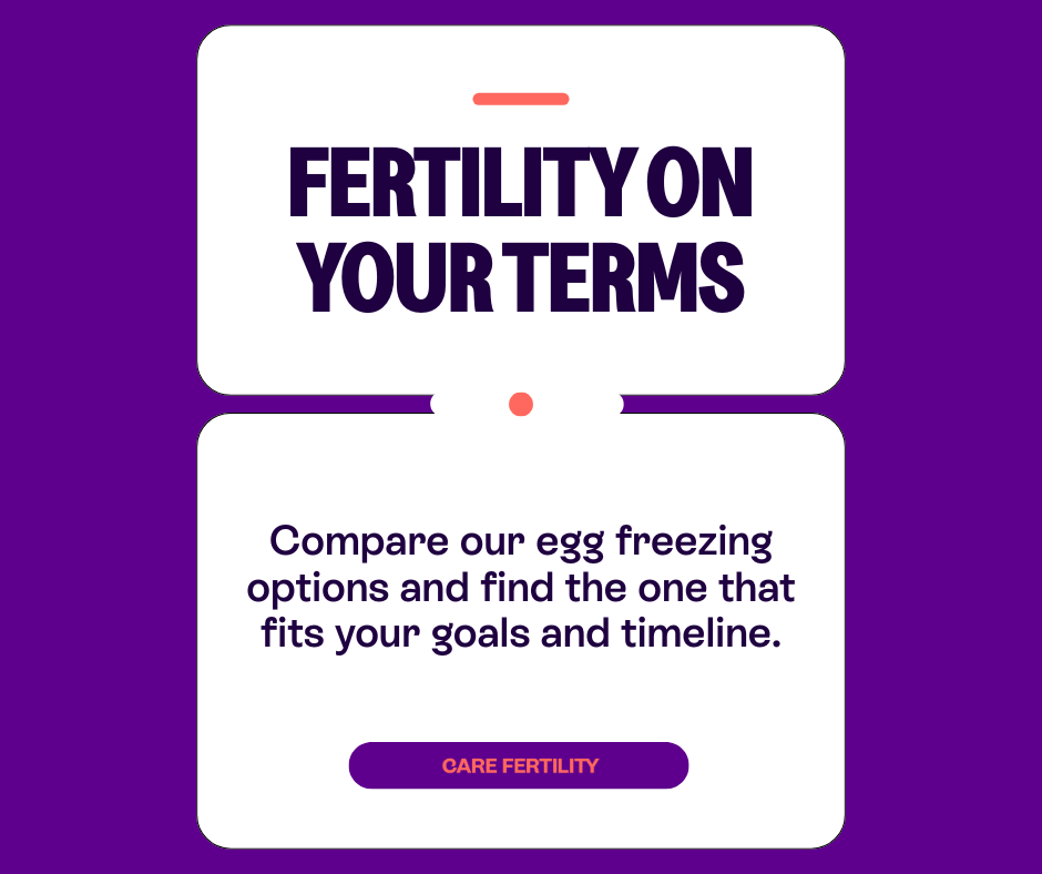 Care Fertility Facebook ad