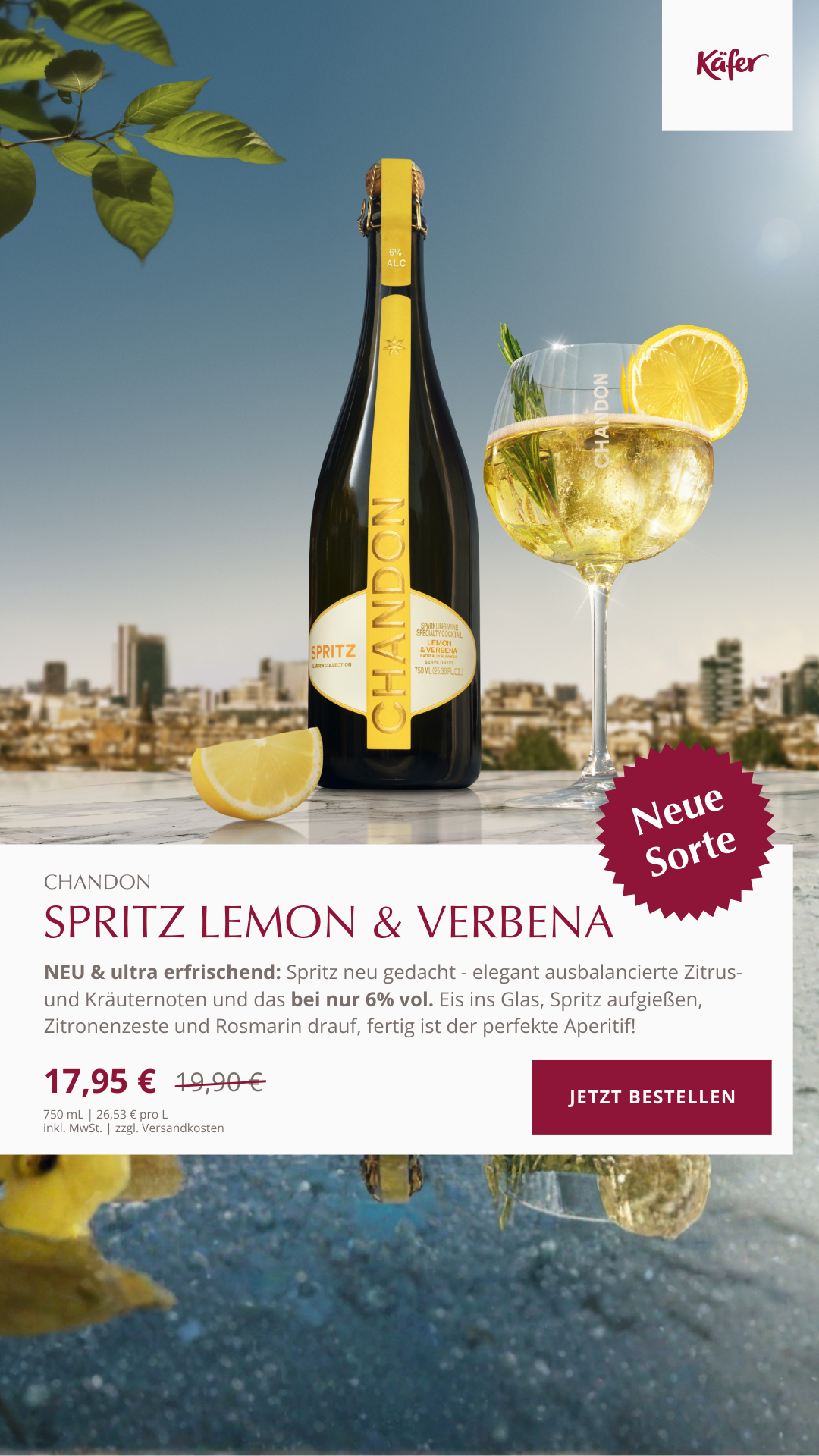 Feinkost Käfer Facebook ad from Mar 6, 2026