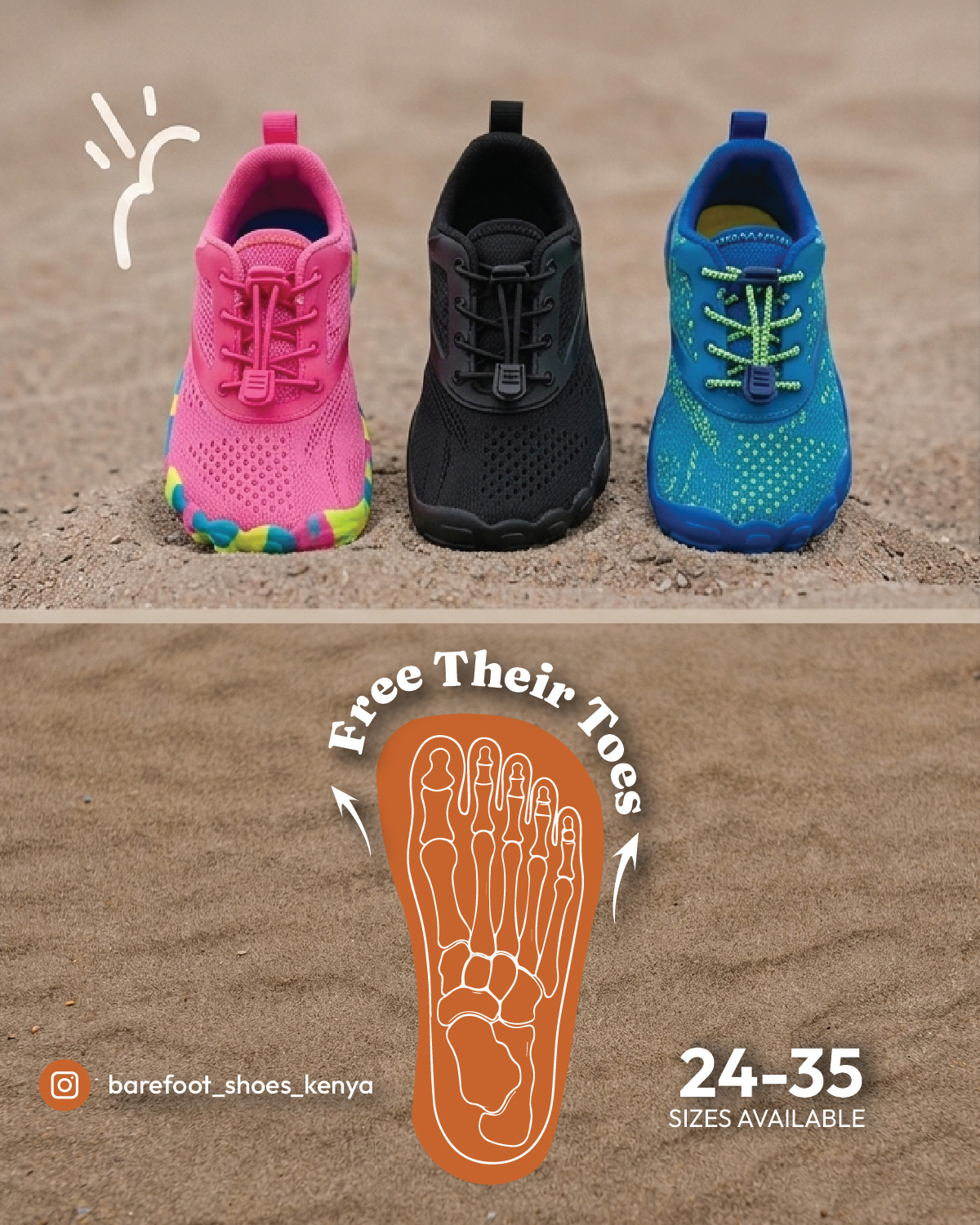 Barefoot Shoes Kenya Facebook ad: All Day Comfort