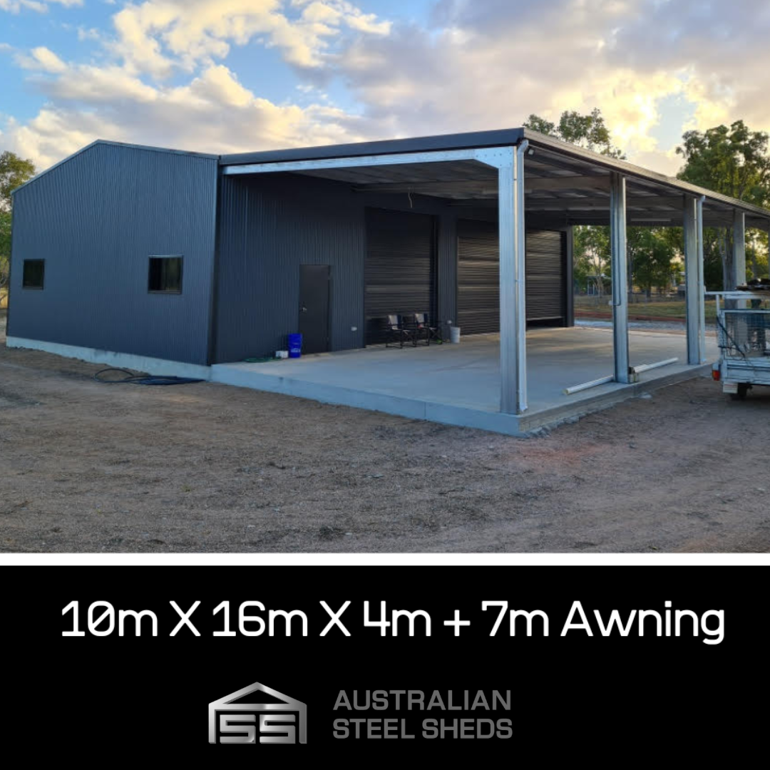 Australian Steel Sheds Facebook ad: 100% Australian-Made & Manufactured Steel Kit SHEDS GARAGES…