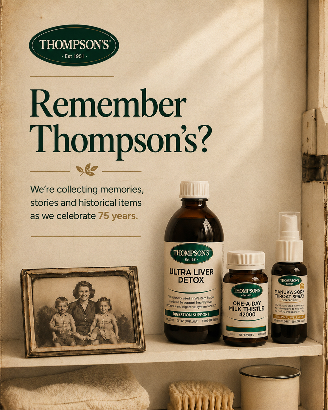 Thompson's Facebook ad: Remember Thompson’s?