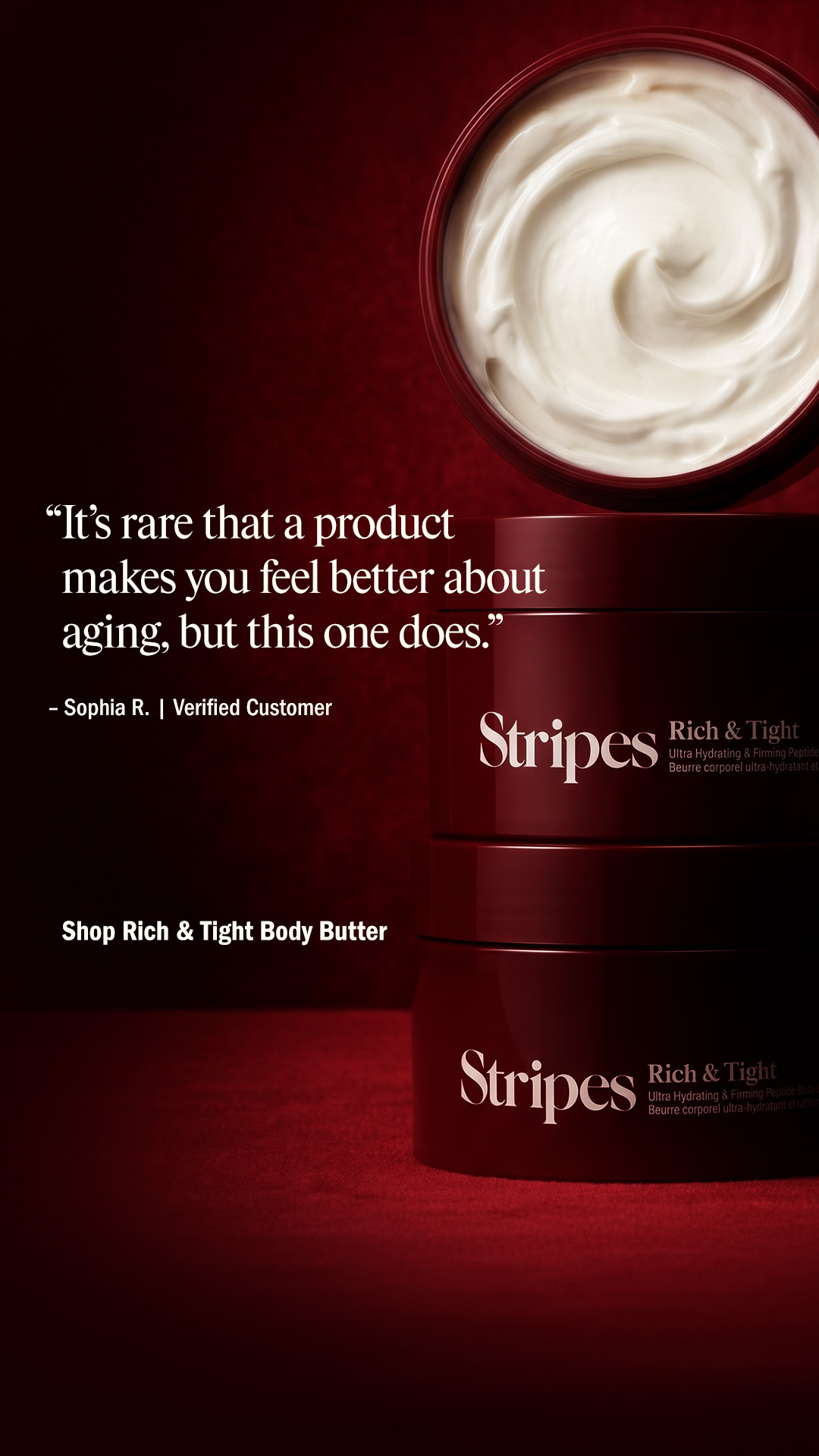 Stripes Beauty Facebook ad