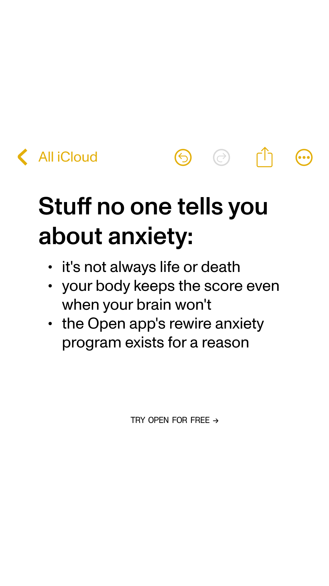 Open Facebook ad