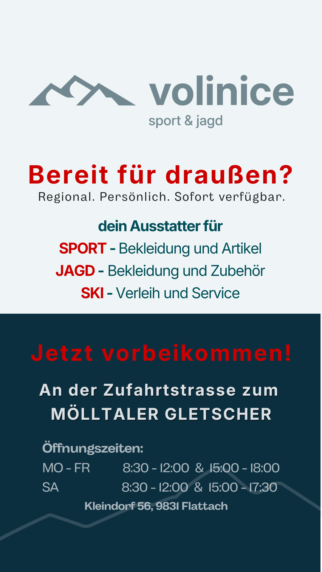 Sport & Jagd volinice Facebook ad
