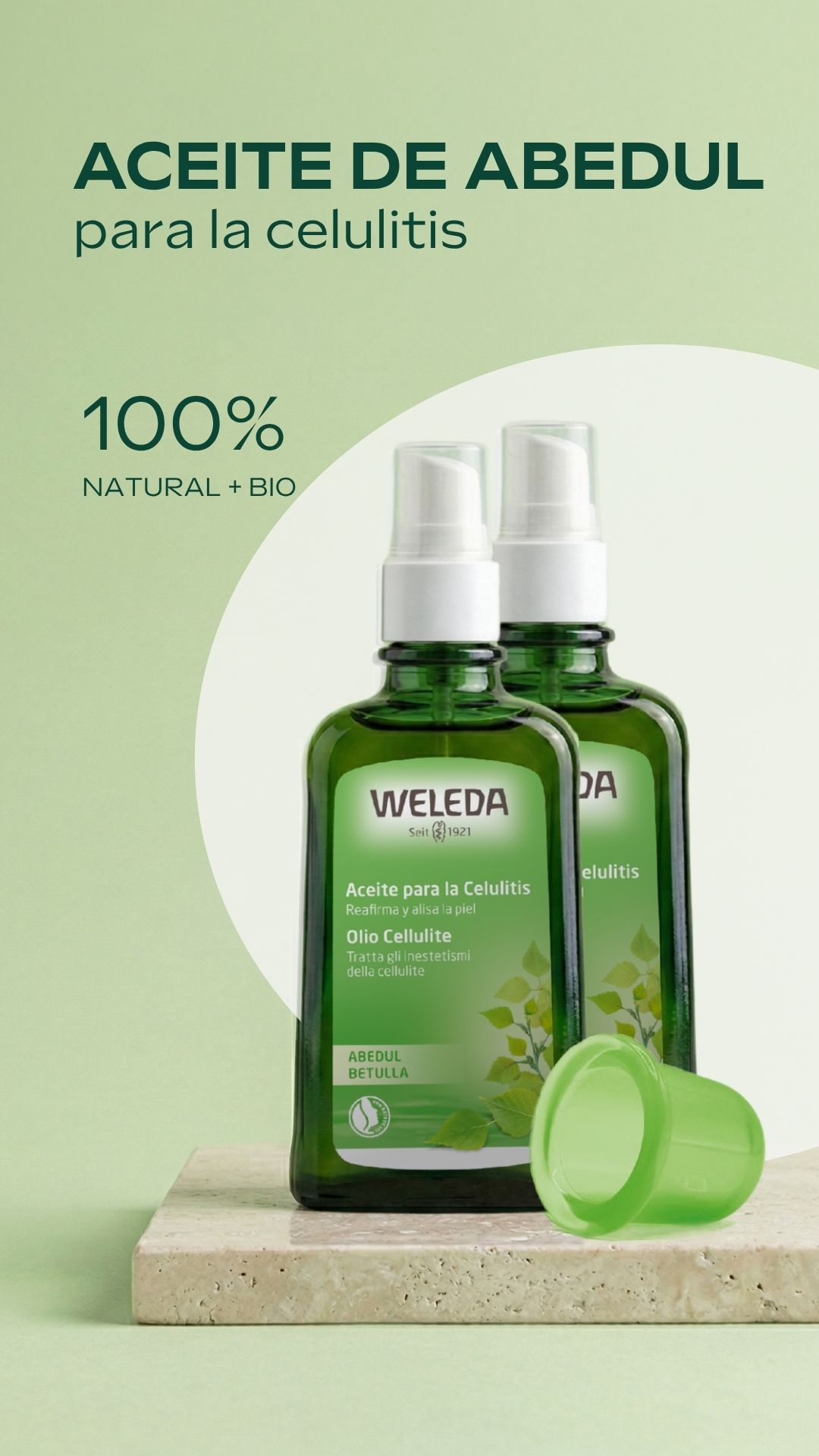 Weleda Facebook ad: Cuidado corporal eficaz.