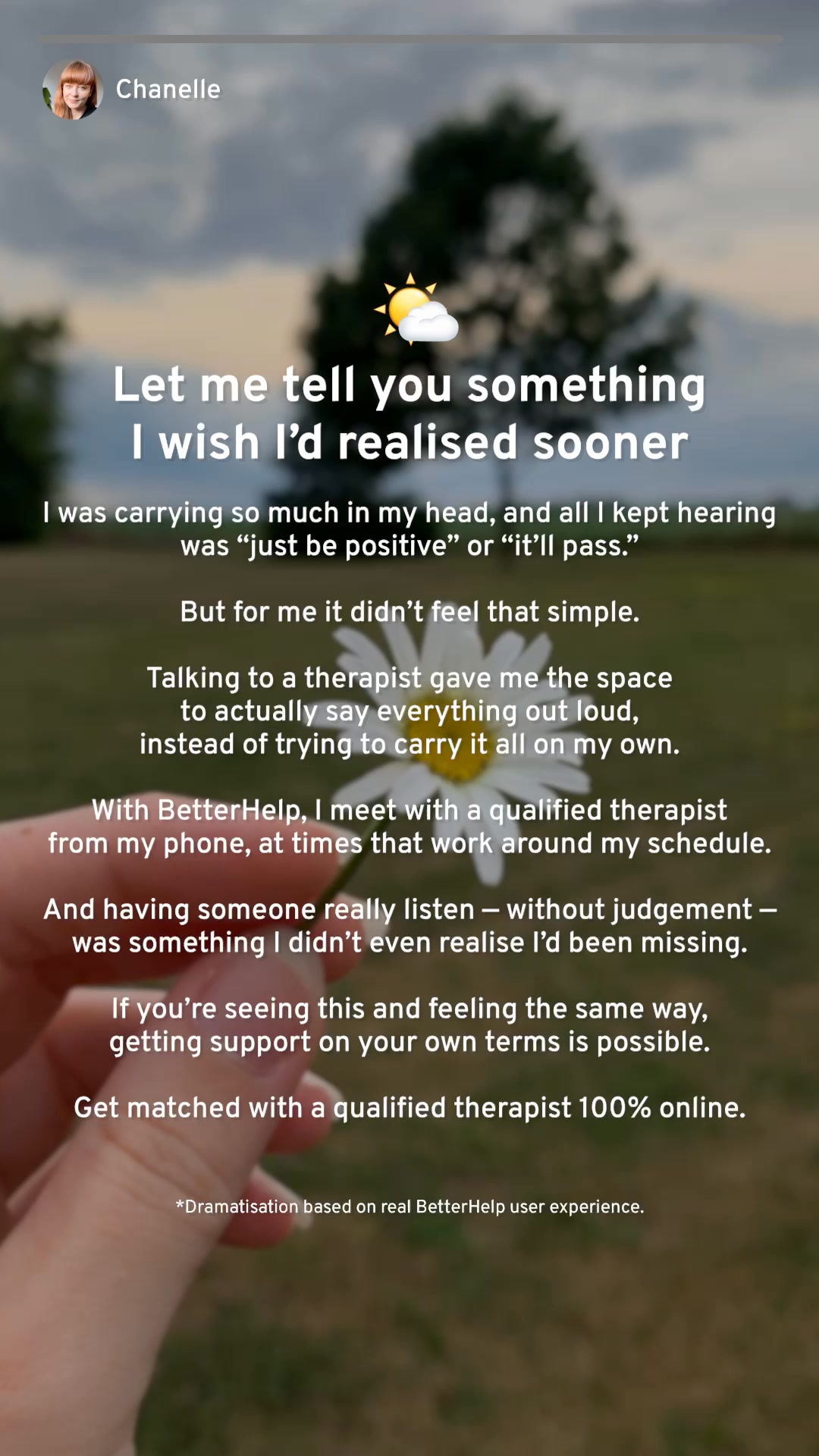BetterHelp Facebook ad: Take the quiz. Find your Therapist.