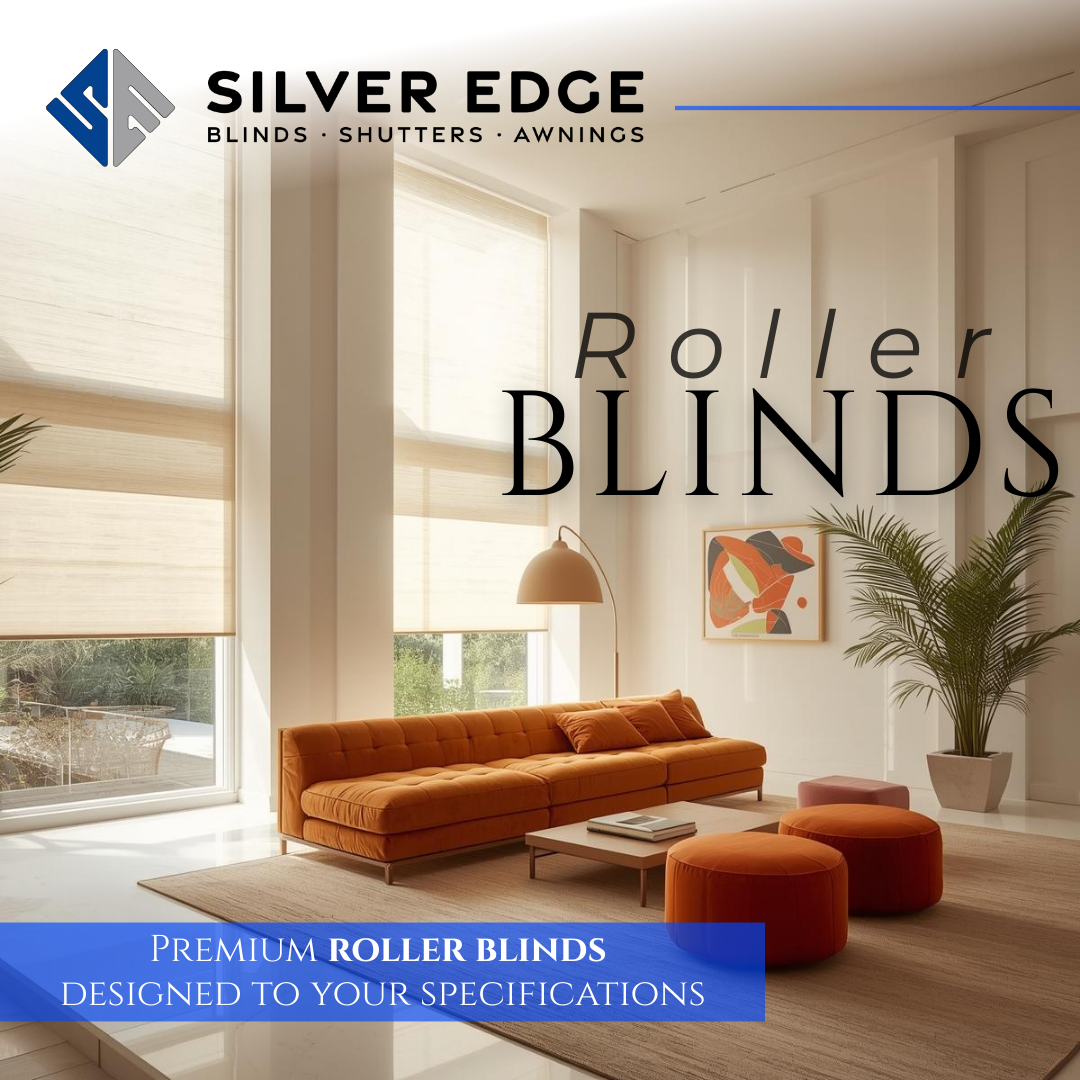 Silver Edge Blinds, Shutters & Awnings Facebook ad: Transform your home with stylish Roller Blinds from…