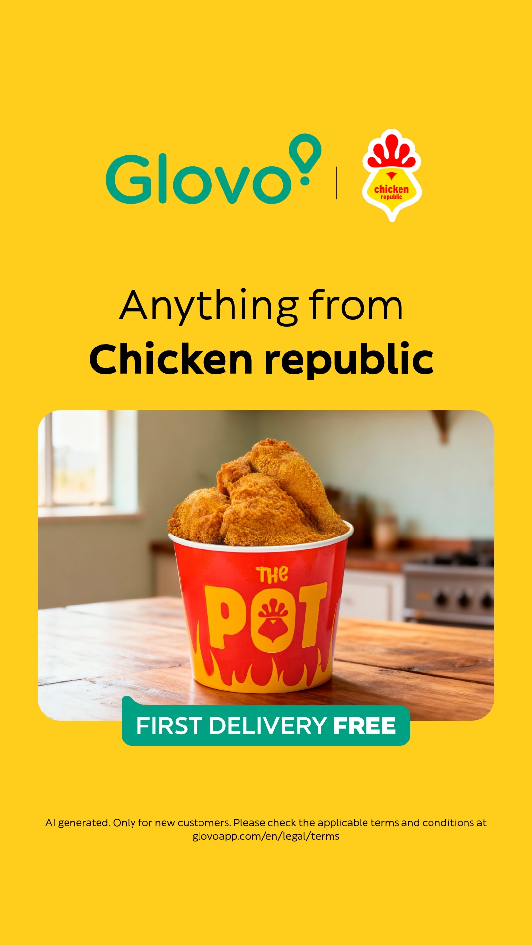 Glovo Facebook ad