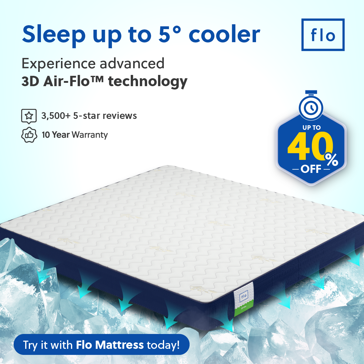 Flo Mattress Facebook ad