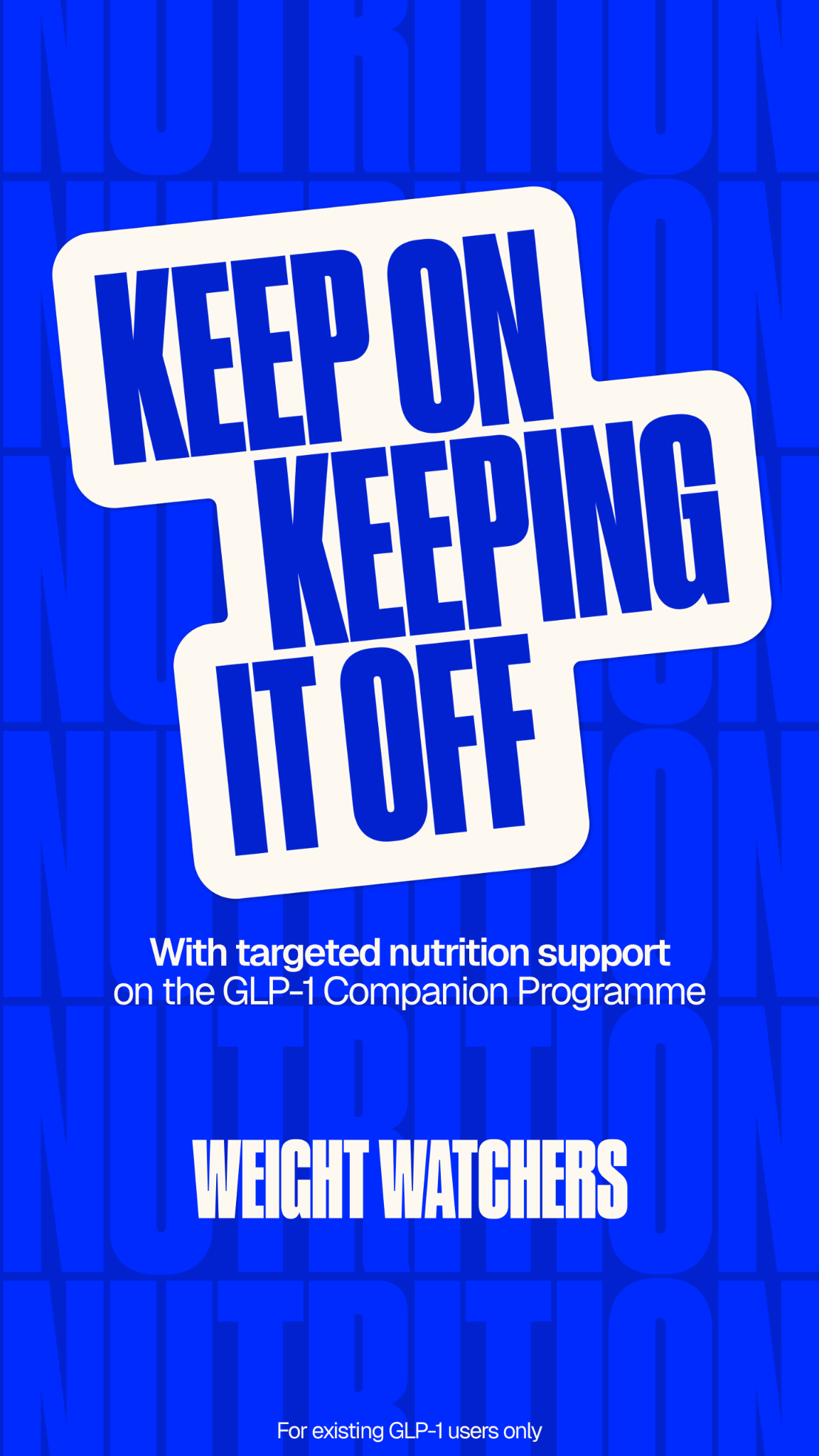 WeightWatchers UK Facebook ad