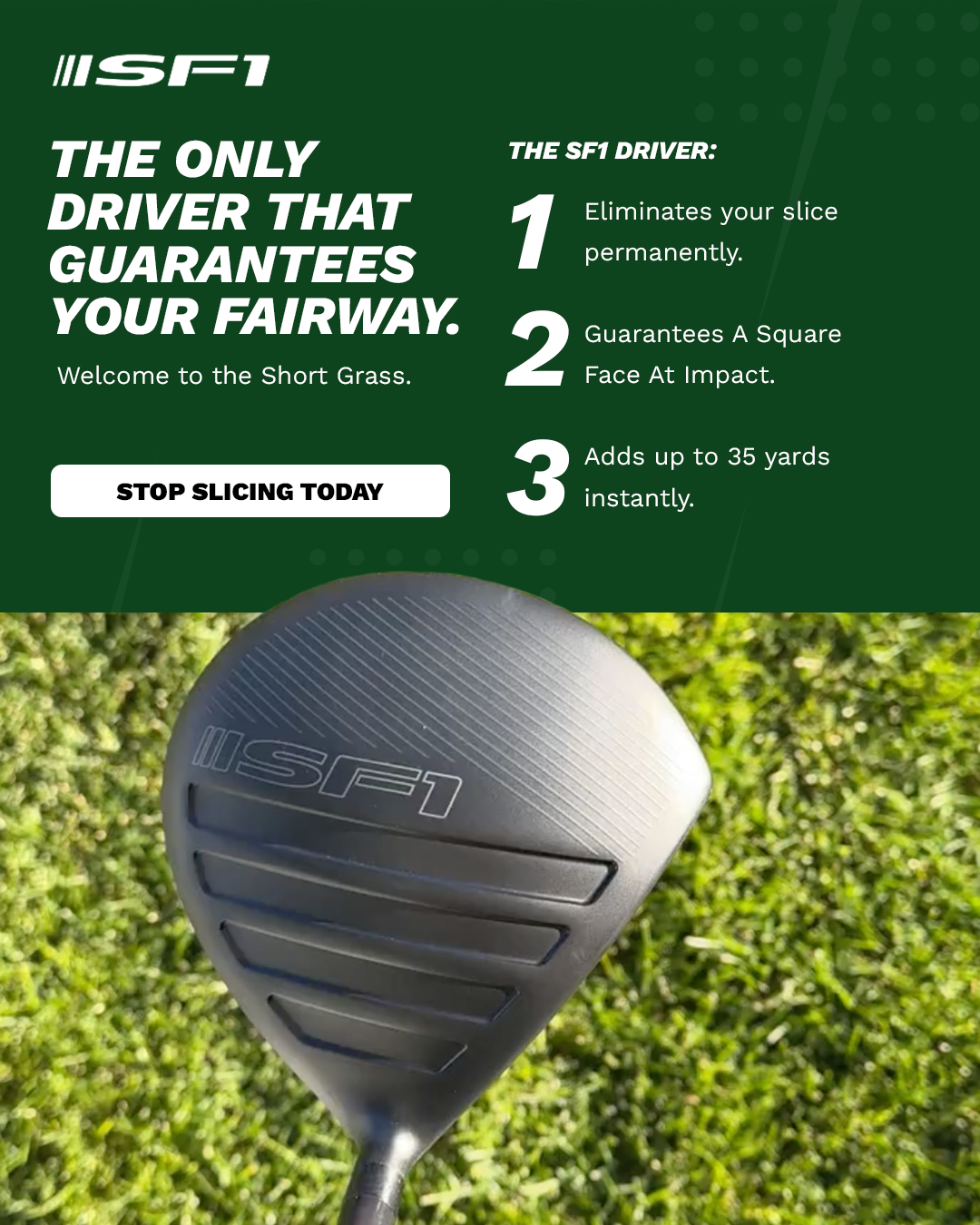 Performance Golf Facebook ad