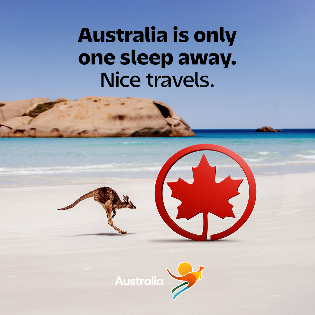Air Canada Facebook ad: The endless wonders of Australia are just one…