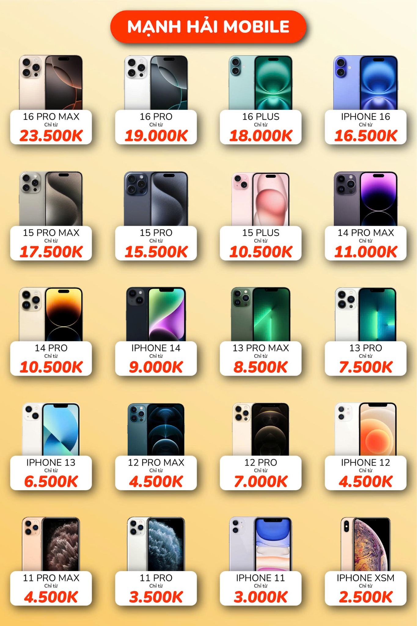 Mạnh Hải Mobile - Táo Uy Tín Rẻ Nhất Gò Vấp Facebook ad: Chat trong Messenger