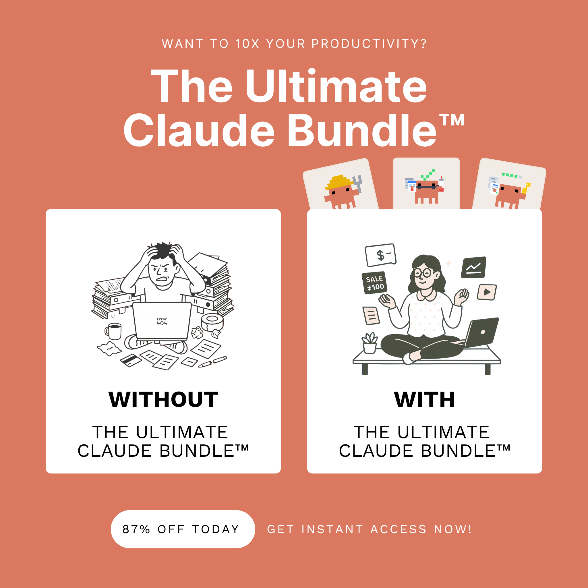 Alex Soltan Facebook ad: 10+ Claude Skills & Agents