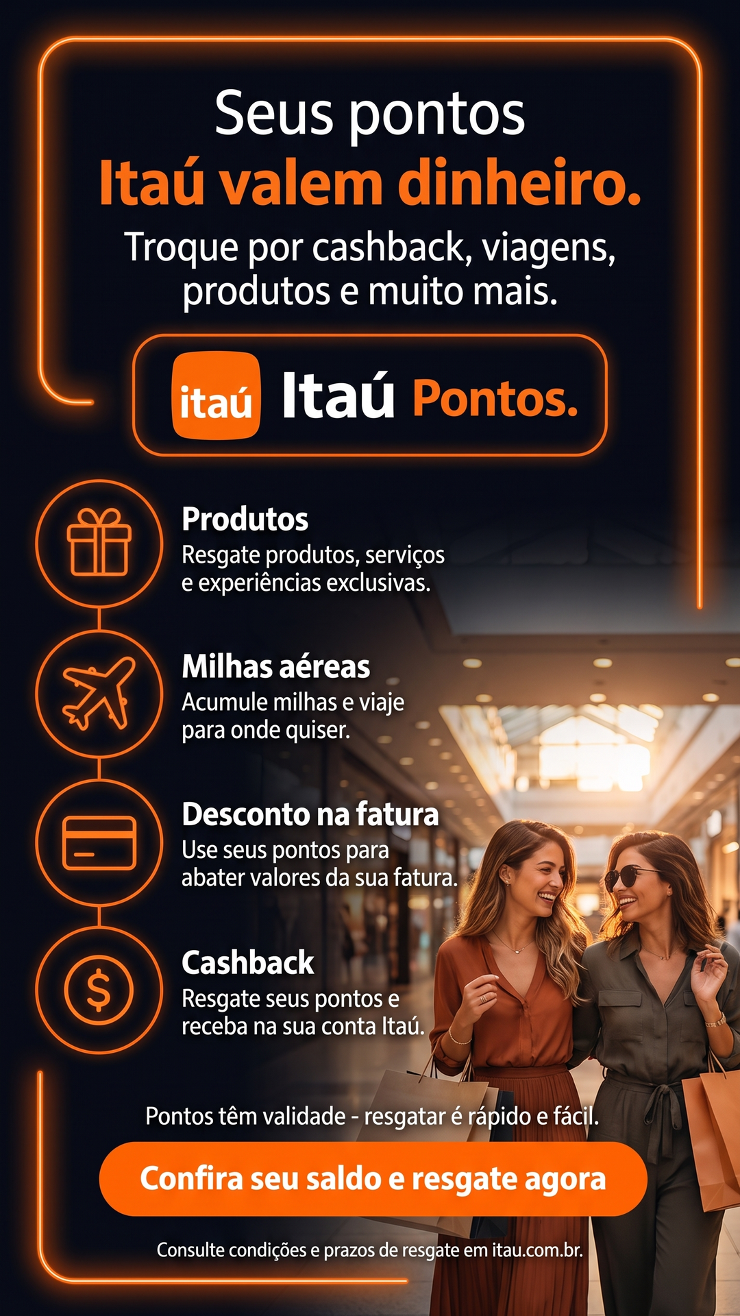 Central de Resgate de Pontos Facebook ad: Troque por viagens, produtos e cashback