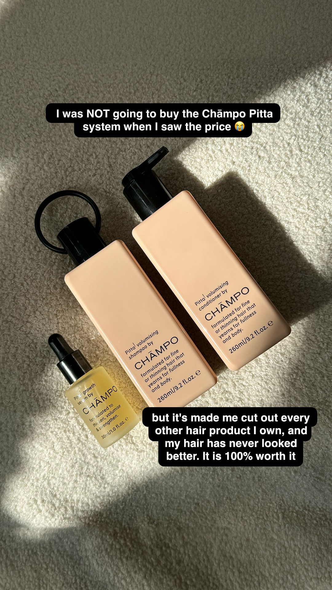 Chāmpo Haircare Facebook ad