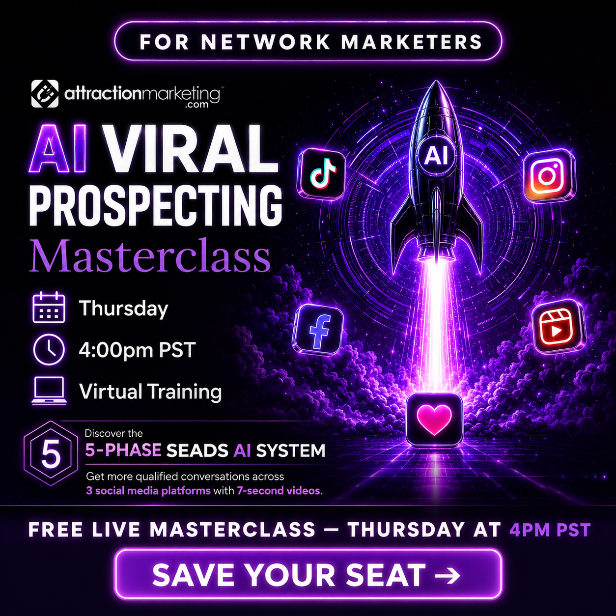 Attraction Marketing Facebook ad