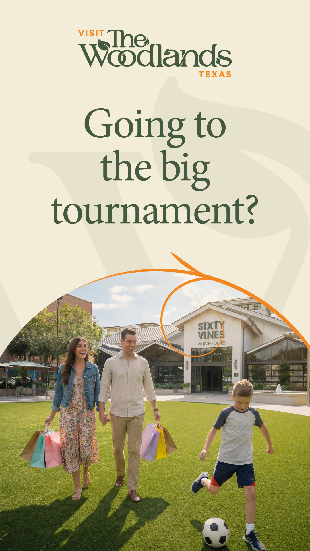 Visit The Woodlands Facebook ad from Apr 20, 2026