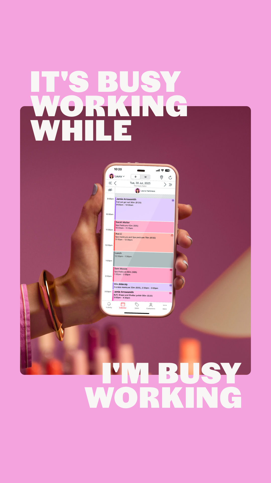 Timely Appointment Software Facebook ad: Try online bookings in Timely today