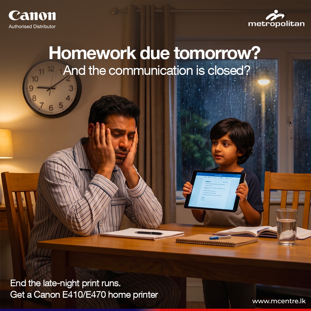 Metropolitan M Centre Facebook ad: No More Late-Night Printing Stress