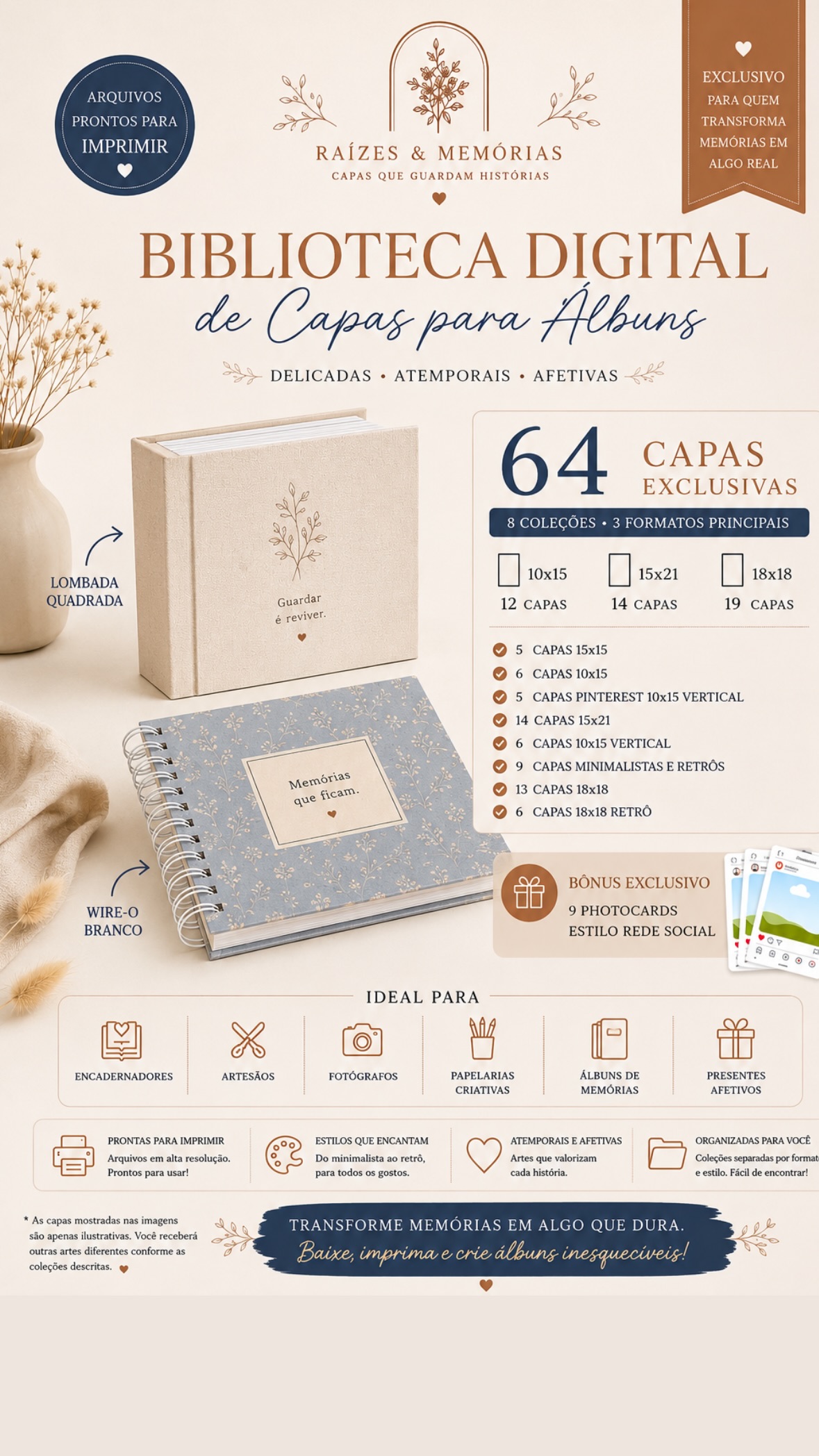 IsPhoto - Store Facebook ad: Biblioteca Digital de Capas para Álbuns | 64 Capas…