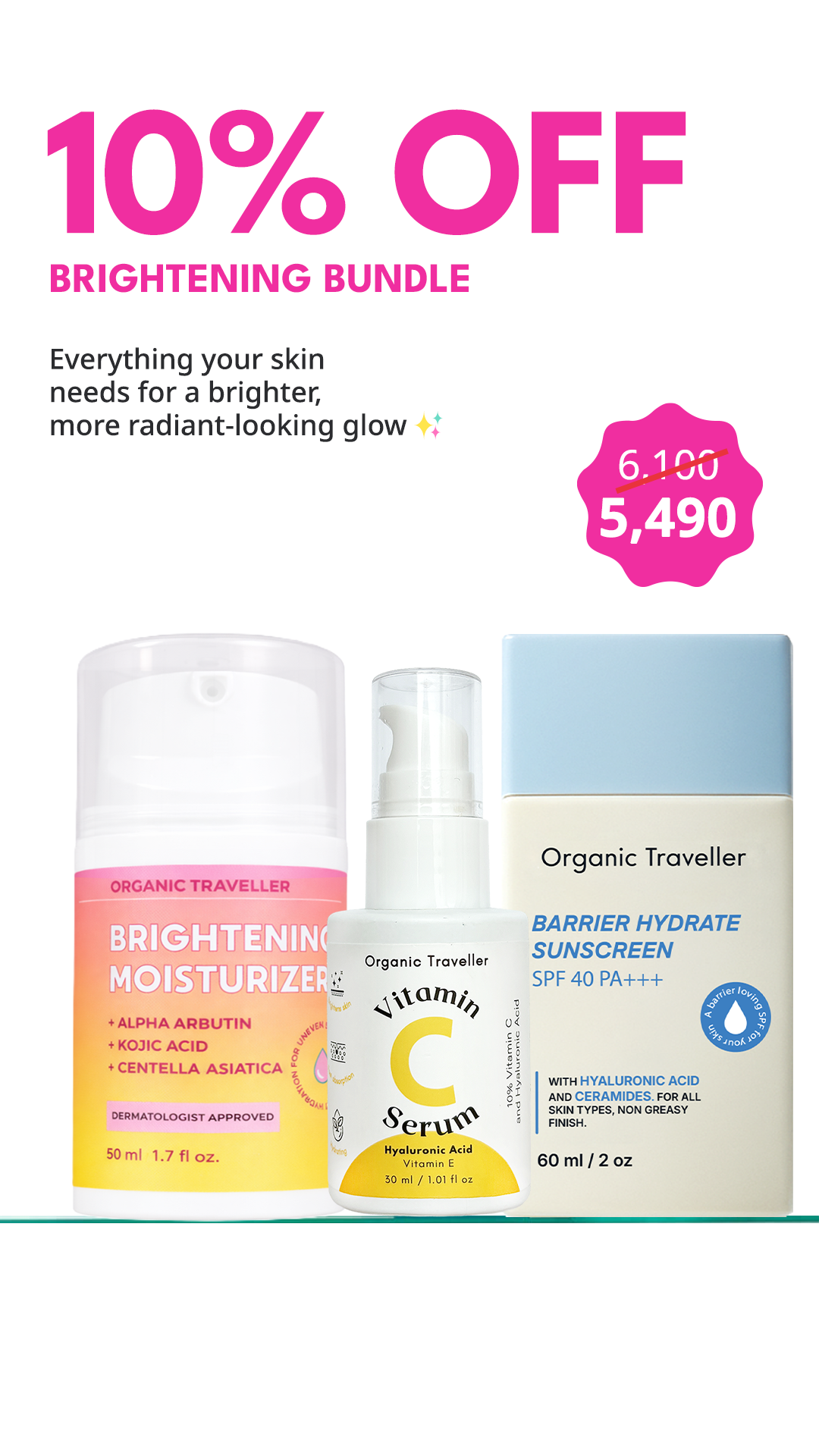 Organic Traveller - Skincare Facebook ad
